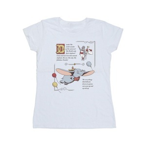 Disney, Dumbo Story Book Page Tshirt Damen Weiss S, Disney - TShirt, für Damen, Weiss, Größe S