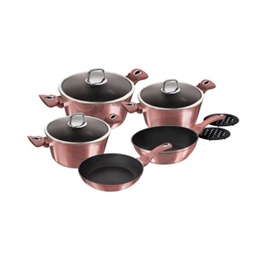 Berlinger Haus, Berlinger Haus - 10-teiliges Topfset I - Rosa, Berlinger Haus - 10-teiliges Kochgeschirr-Set I-Rose Collection, One Size