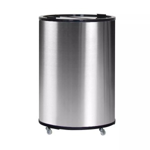 Kibernetik, Kibernetik KS90M Chromstahl Kühlschrank, Kibernetik - Party Cooler KS90M Chromstahl, One Size