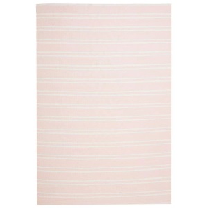 Beliani, Beliani Outdoor Teppich rosa 140 x 200 cm zweiseitig AKYAR, Beliani - Teppich aus PVC Modern AKYAR, 200 cm, Puderrosa