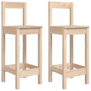 vidaXL, vidaXL Barstühle 2 Stk. 40x41,5x112 cm Massivholz Kiefer