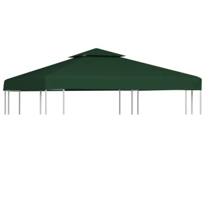 vidaXL, vidaXL Pavillon-Ersatzdach 310 g/m² Grün 3x3 m, vidaXL Pavillon-Ersatzdach 310 g/m² Grün 3x3 m