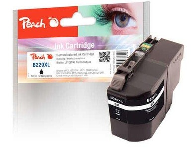 Peach, Peach Tinte Brother LC-229XL Black, Peach B229 XLBK Druckerpatrone XL bk ersetzt Brother LC-229XLBK für z.B. Brother MFCJ 5620 DW, Brother MFCJ 5320 DW, Brother MFCJ 5600