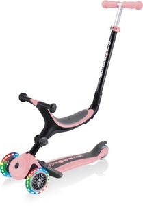 GLOBBER, Globber GO UP Foldable Plus Lights Scooter, Globber Scooter »GO UP Foldable Plus Lights, Pastel Rosa«
