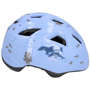 Fischer Fahrrad, FISCHER FAHRRAD Plus Dolphin XS/S Kinder-Helm Blau Konfektionsgröße=XS/S Kopfumfang=48-54 cm, FISCHER FAHRRAD - Fahrradhelm Kinder Plus Dolphin XSS, One Size, Blau