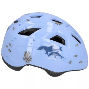 Fischer Fahrrad, FISCHER FAHRRAD Plus Dolphin XS/S Kinder-Helm Blau Konfektionsgröße=XS/S Kopfumfang=48-54 cm, FISCHER FAHRRAD - Fahrradhelm Kinder Plus Dolphin XSS, One Size, Blau