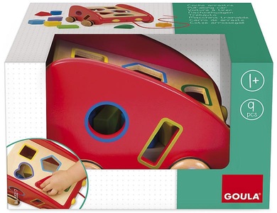 JUMBO, Goula Zieh-Wägelein, Geschicklichkeitsspiel, Goula - Nachzieh-Auto