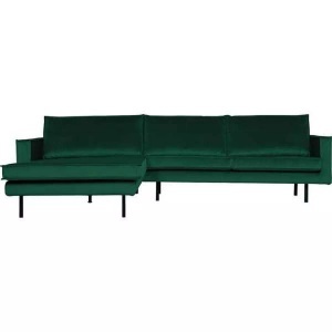 mutoni casual, Ecksofa mit Longchair Rodeo Links Green Forest, Ecksofa Rodeo mit Longchair Links Velvet Green Forest 300x155
