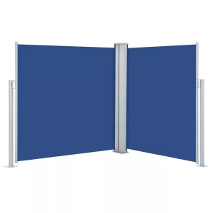 vidaXL, vidaXL Seitenmarkise Ausziehbar Blau 140x600 cm, vidaXL Seitenmarkise Ausziehbar Blau 140x600 cm