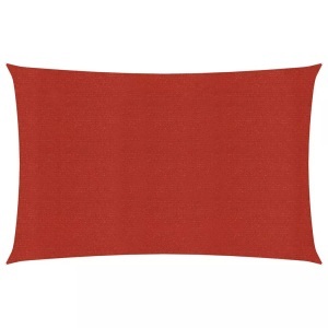 vidaXL, vidaXL Sonnensegel 160 g/m² Rot 2,5x4,5 m HDPE, vidaXL Sonnensegel 160 g/m² Rot 2,5x4,5 m HDPE