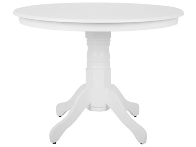 Beliani, Beliani Esstisch weiss 100 cm rund AKRON, 