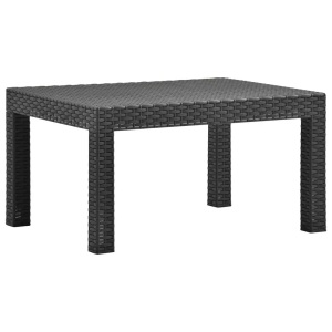 vidaXL, vidaXL Gartentisch Anthrazit 58x58x41 cm PP