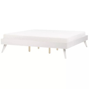 Beliani, Bett mit Lattenrost aus MDF-Platte Retro BERRIC Bett mit Lattenrost aus MDF-Platte Retro BERRIC