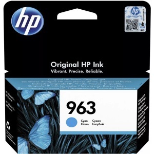 Hp, HP Tintenpatrone 963 Original Cyan 3JA23AE Druckerpatrone, Hewlett Packard Tintenpatron, blau, 963, 3JA23AE, (700 Seiten)