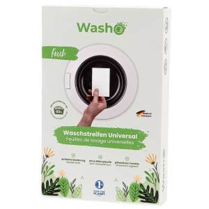 Washo, Washo mit Duft Fresh Breeze Zubehör Wäschepflege, Washo Waschstreifen Fresh Breeze (60 Stk)