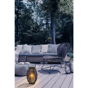 mutoni light, Solarleuchte, Laterne SOLAR 11 cm x 26.8 cm Metall silber