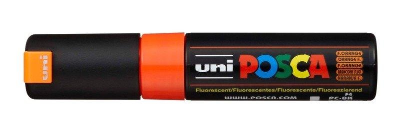 uni-ball, UNI-BALL Posca Marker 8mm PC8K F.ORANG fluo orange, Keilspitze, uni-ball Posca Marker, 8mm, fluo orange, Keilspitze, PC8K fluo or