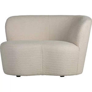mutoni living, Sofa Stone rechts Bouclé creme 112, Sofa Stone rechts Bouclé creme 112