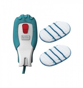 Black&Decker, Black+Decker Fshsmga-Xj - Dampfhandschuh für Handdampfgerät (Weiss/Blau), Black + Decker Dampfhandschuh für Steamit mit 2 Universalpads