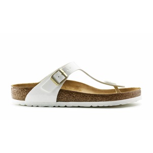 Birkenstock, Zehentrenner-Pantolette Gizeh Birkenstock weiss Größe: 37, Birkenstock Gizeh R-37 37