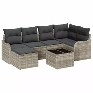 vidaXL, VidaXL - Sofa für draußen poly-rattan, One Size, Grau