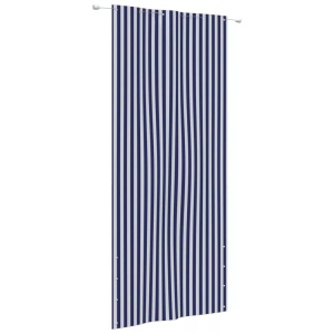vidaXL, vidaXL Balkon-Sichtschutz Blau und Weiß 120x240 cm Oxford-Gewebe, vidaXL Balkon-Sichtschutz Blau und Weiß 120x240 cm Oxford-Gewebe