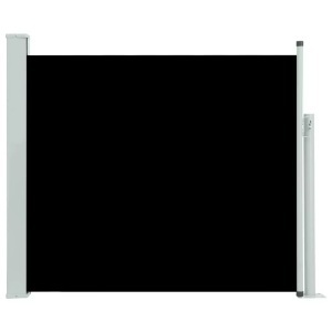 vidaXL, vidaXL Ausziehbare Seitenmarkise 100×300 cm Schwarz, vidaXL Ausziehbare Seitenmarkise 100×300 cm Schwarz