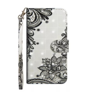 Cover-Discount, Xiaomi Mi Note 10 / 10 Pro - Etui Blumen Glitzer Effekt