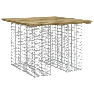 vidaXL, vidaXL Gartenbank aus Gabionen 100x102x72 cm Kiefernholz Imprägniert, vidaXL Gartenbank aus Gabionen 100x102x72 cm Kiefernholz Imprägniert