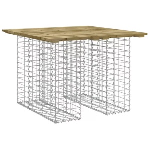 vidaXL, vidaXL Gartenbank aus Gabionen 100x102x72 cm Kiefernholz Imprägniert, vidaXL Gartenbank aus Gabionen 100x102x72 cm Kiefernholz Imprägniert
