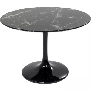 Kare Design, Tisch Solo Marble schwarz rund 110, Tisch Solo Marble schwarz rund 110