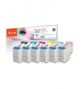 Peach, Peach Spar Pack Tintenpatronen HY kompatibel zu Epson No. 378XL, T3798, Peach Tinte Epson Nr. 378XL Je 1x BK, C,M,Y,LC,LM