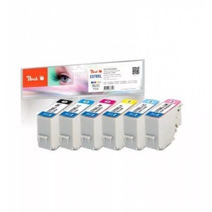 Peach, Peach Spar Pack Tintenpatronen HY kompatibel zu Epson No. 378XL, T3798, Peach Tinte Epson Nr. 378XL Je 1x BK, C,M,Y,LC,LM