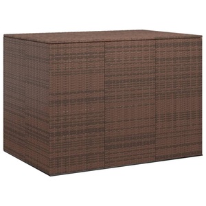 vidaXL, vidaXL Garten-Kissenbox PE Rattan 145x100x103 cm Braun, vidaXL Garten-Kissenbox PE Rattan 145x100x103 cm Braun