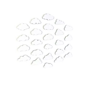 XXXLutz, XXXLutz Magnettafel 2,3/1,2 cm , Ml3030 , weiss , Metall , 2.3 cm , 009137046601, trendform - Magnetpunkte ELEMENT CLOUD FLEX 24er Set, One Size, Weiss