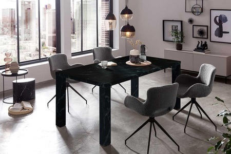 mutoni casual, Esstisch Grubstox schwarz 180, SalesFever Esstisch, in Marmoroptik