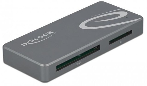Delock, USB Type-C Card Reader, Kartenleser, Delock Card Reader Extern 91754 USB-A/C für CFast und SD