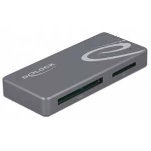 Delock, USB Type-C Card Reader, Kartenleser, Delock Card Reader Extern 91754 USB-A/C für CFast und SD