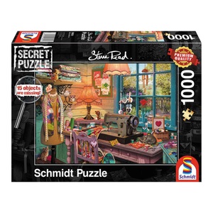 Schmidt Spiele, Schmdit 59654 - Steve Read, Im Nähzimmer, Secret-Puzzle,, Im Nähzimmer (Puzzle)