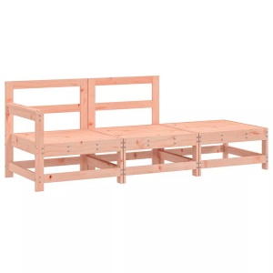 vidaXL, vidaXL 3-tlg. Garten-Lounge-Set Massivholz Douglasie, vidaXL 3-tlg. Garten-Lounge-Set Massivholz Douglasie