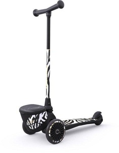 Scoot and Ride, Scoot And Ride | Highwaykick 2 Lifestyle | Zebra Unisex 120 mm, Scoot and Ride - Mini Highwaykick 2 Lifestyle Zebra, Multicolor, One Size