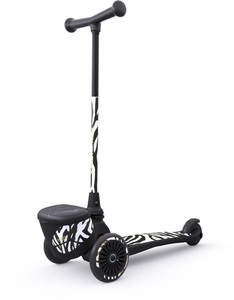 Scoot and Ride, Scoot And Ride | Highwaykick 2 Lifestyle | Zebra Unisex 120 mm, Scoot and Ride - Mini Highwaykick 2 Lifestyle Zebra, Multicolor, One Size