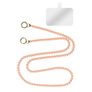 Avizar, Handyschmuck, Kugelkette 120cm Rosa, 