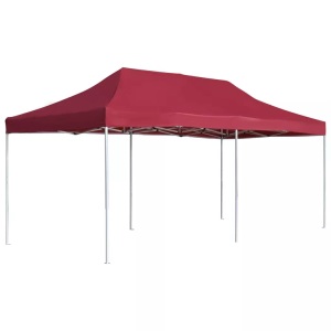 vidaXL, vidaXL Profi-Partyzelt Faltbar Aluminium 6×3 m Weinrot, vidaXL Profi-Partyzelt Faltbar Aluminium 6×3 m Weinrot