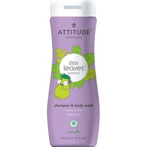 Attitude, Attitude - 2in1 Shampoo & Duschgel LittleLeaves Vanilla & Pear - 473 ml, Attitude Little Leaves Shampoo und Duschgel für Kinder
