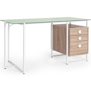 mutoni lifestyle, Schreibtisch Thomas weiss natur 142x69, Schreibtisch Thomas weiss natur 142x69