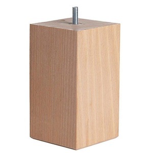 LA REDOUTE INTERIEURS, 4er-Pack Bettfüsse, quadratisch, Höhe. 15 cm