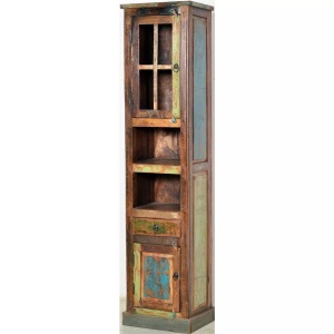 SIT, SIT Hochschrank »Riverboat«, Badezimmer-Hochschrank Vintage Boat bunt