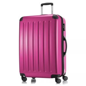 Hauptstadtkoffer, HAUPTSTADTKOFFER Hartschalentrolley mit 4 Doppelrollen, »Alex mit TSA Schloss«, Alex - Koffer Hartschale L glänzend mit TSA in Magenta