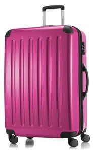 Hauptstadtkoffer, HAUPTSTADTKOFFER Hartschalentrolley mit 4 Doppelrollen, »Alex mit TSA Schloss«, Alex - Koffer Hartschale L glänzend mit TSA in Magenta